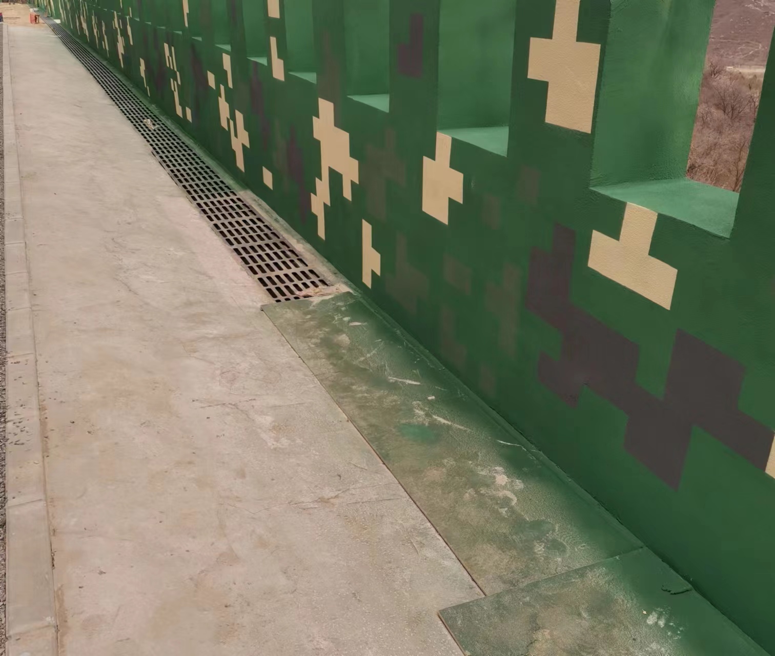 北海围墙迷彩喷涂,数迷彩漆