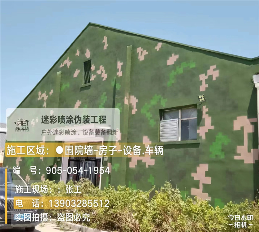 北海外墙数码迷彩漆施工报价清单（100㎡标准墙面测算）
